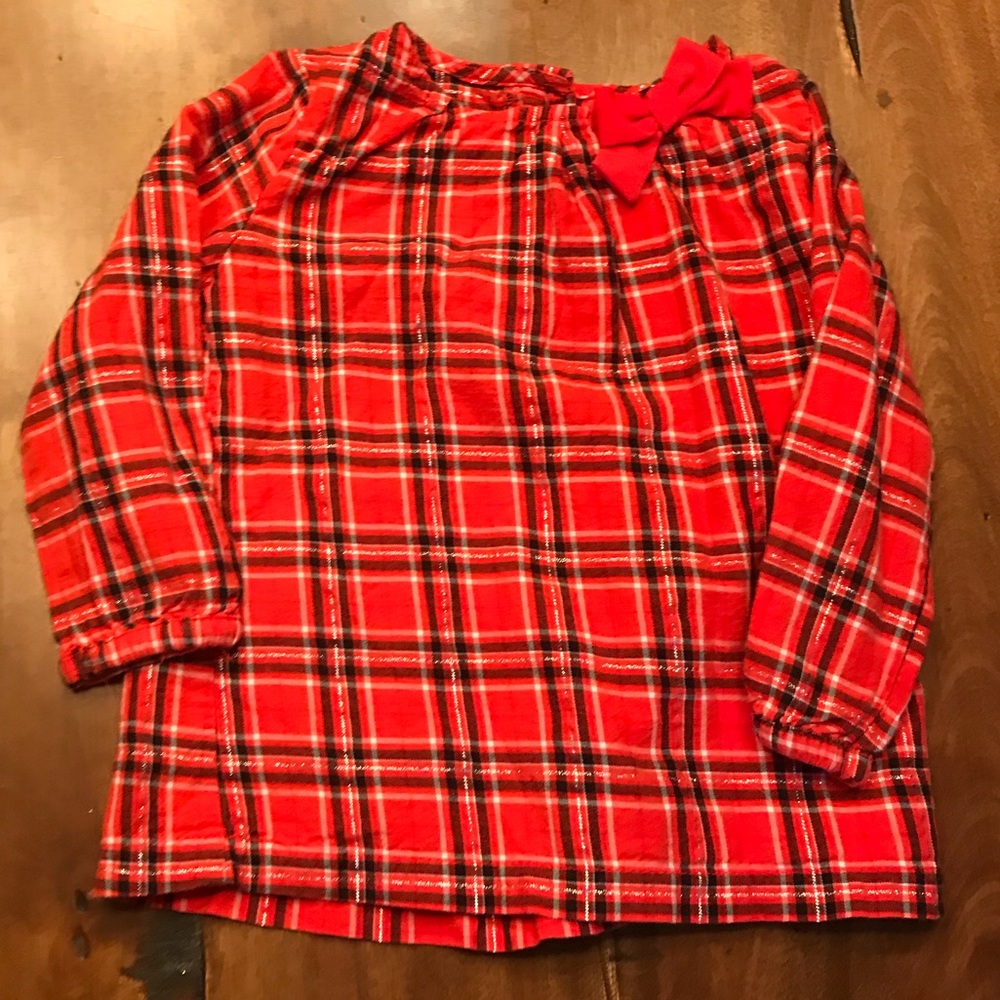 NWOT Carter’s Flannel Top
